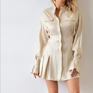 Beige button up dress from j.ing